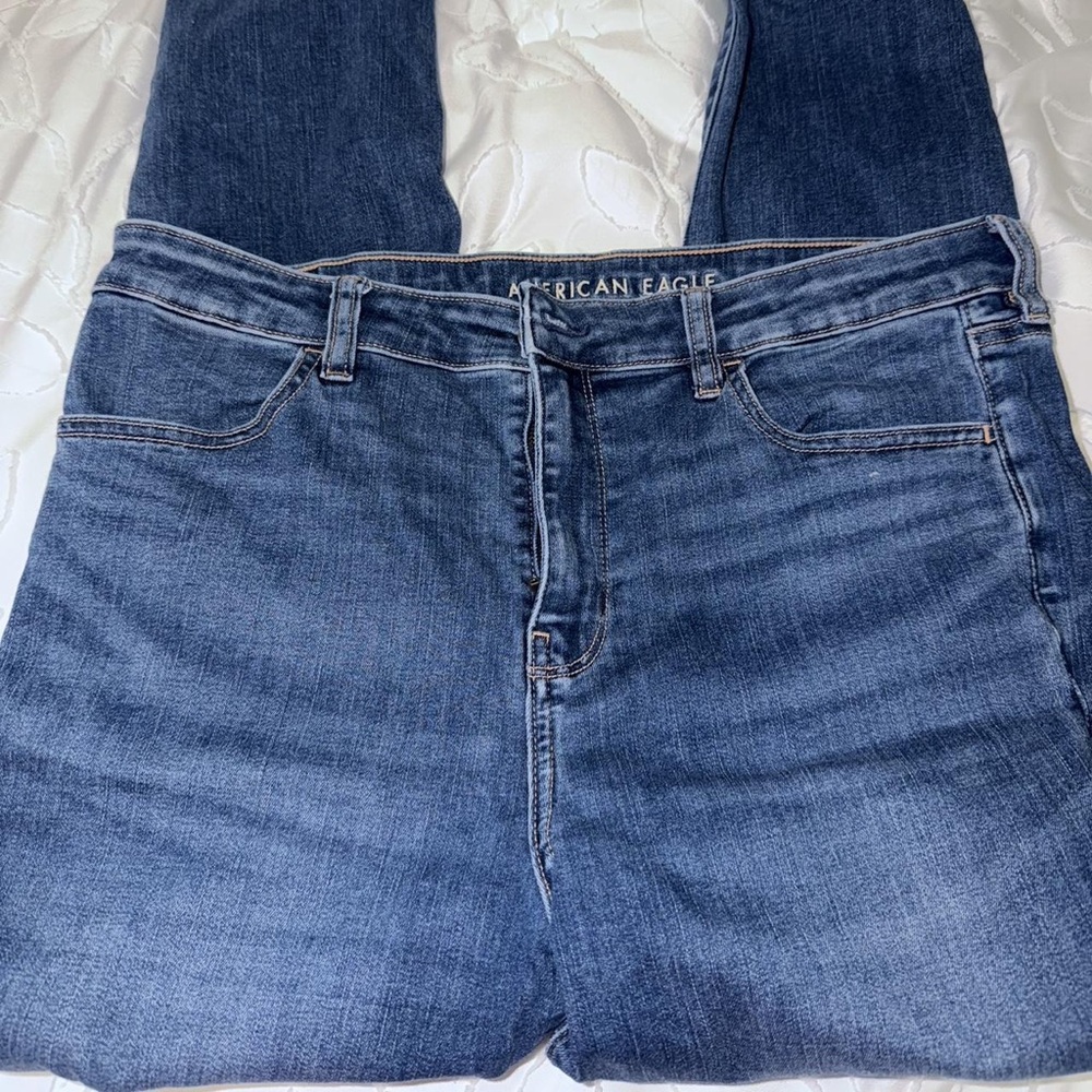 American Eagle Outfitters High Rise Blue Denim Jeans
